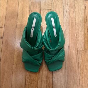 Zara Green Women's Heels